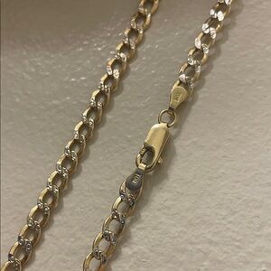 14k Gold Diamond Cut Chain 8.54g - 24”